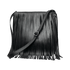 Large Leather Crossbody Bag with Fringe.