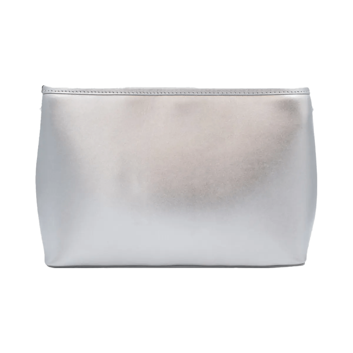 Small Leather Shoulder Bag With Metal Accent