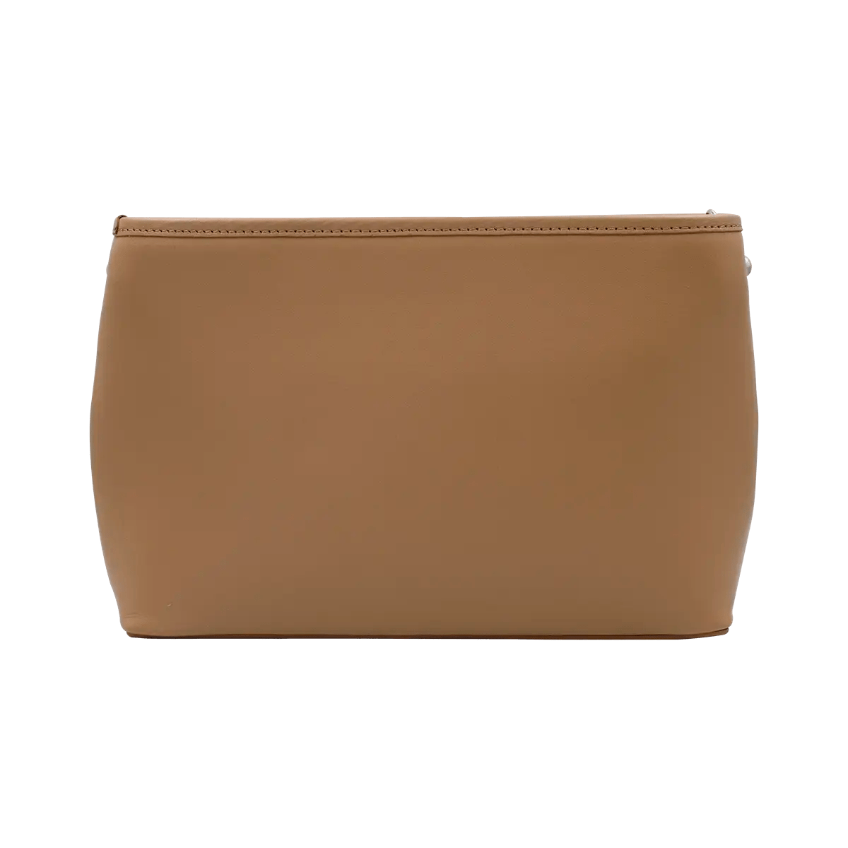 Small Leather Shoulder Bag With Metal Accent