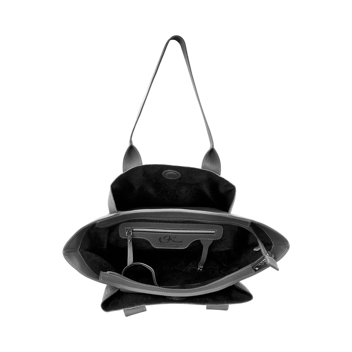 Leather Tote style Handbag with Fully Organized Interior