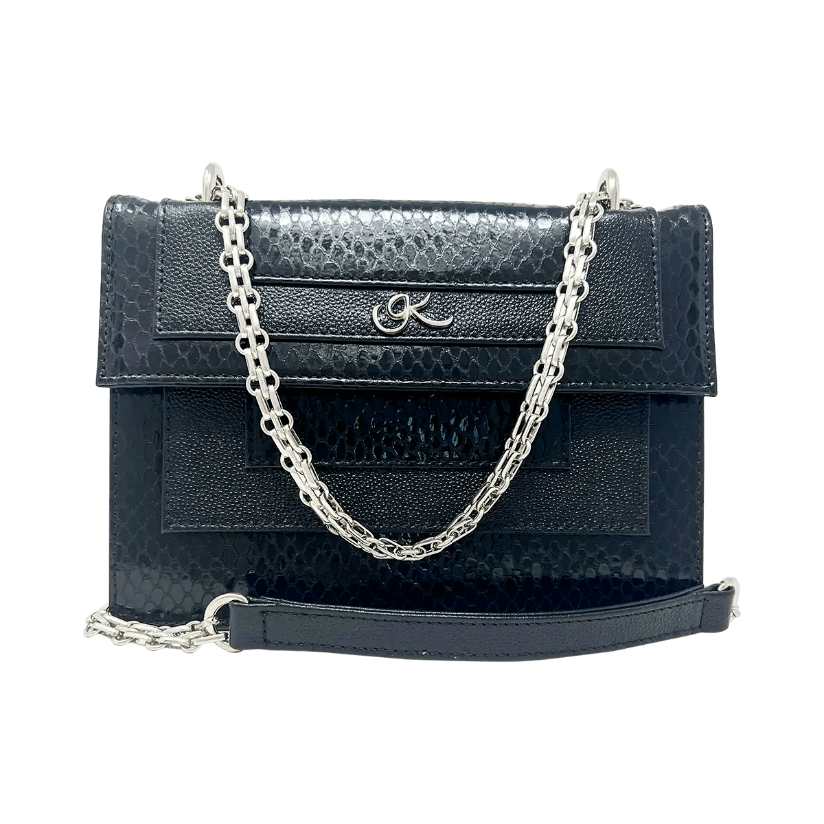Leather Chain Strap Crossbody Bag for Women