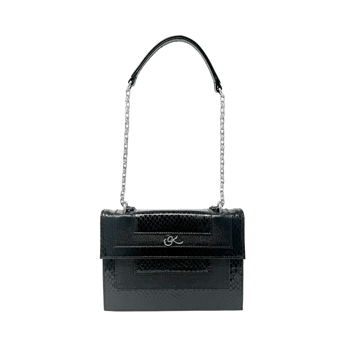 Leather Chain Strap Crossbody Bag for Women