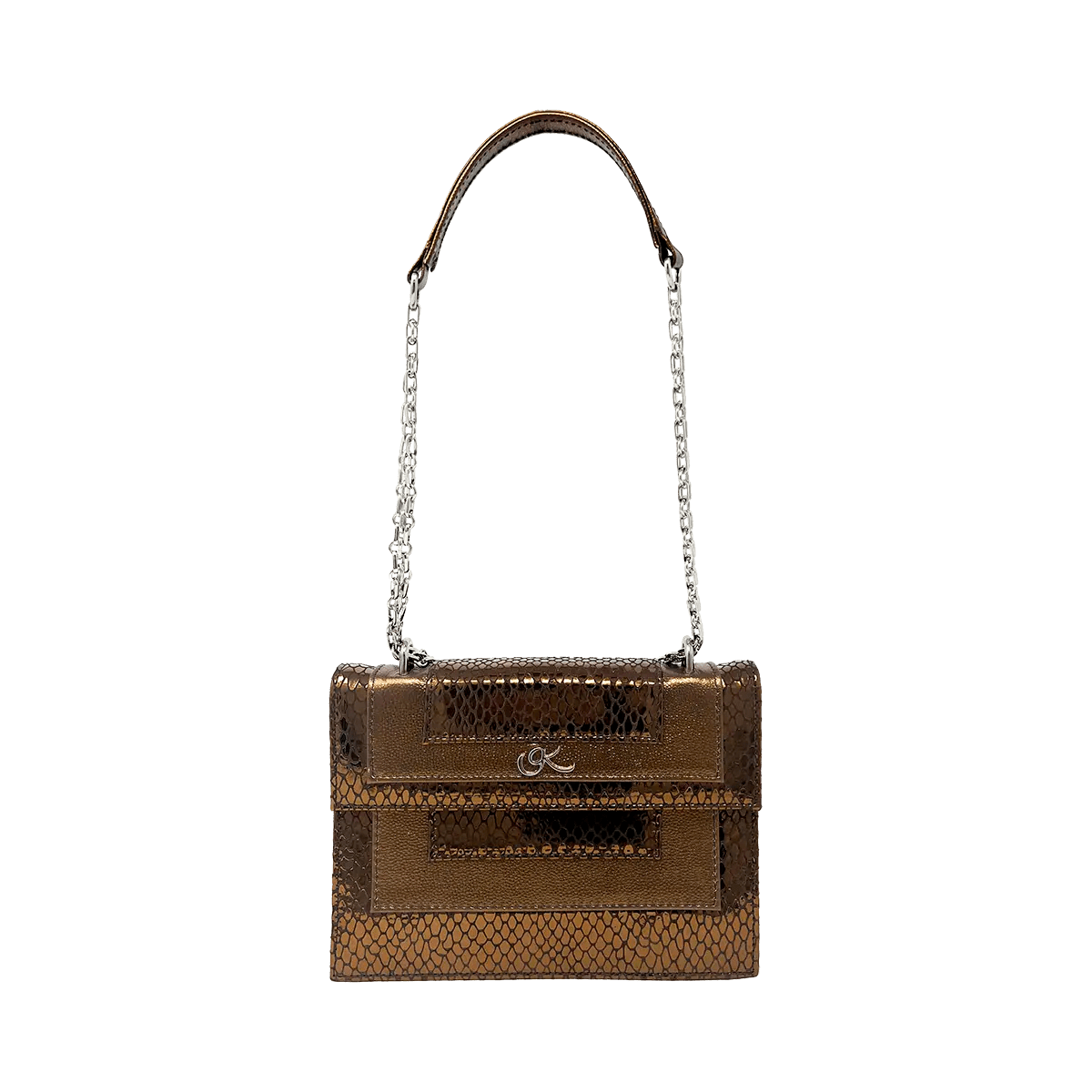 Leather Chain Strap Crossbody Bag for Women