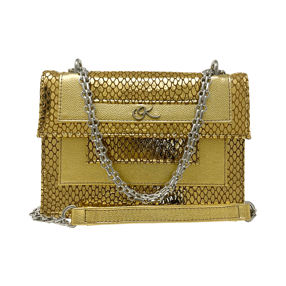 Leather Chain Strap Crossbody Bag for Women