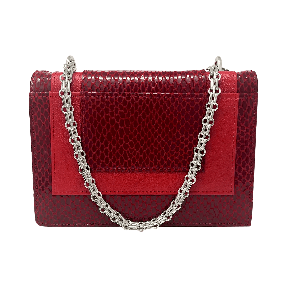 Leather Chain Strap Crossbody Bag for Women