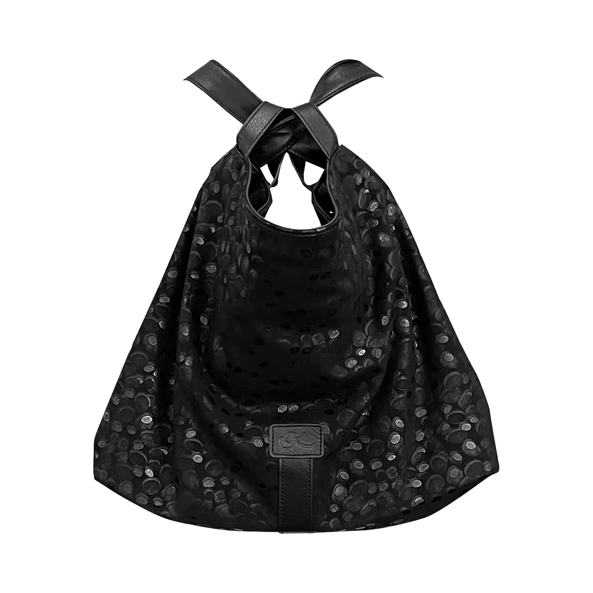 Leather Backpack Shoulder Bag for woman front view.