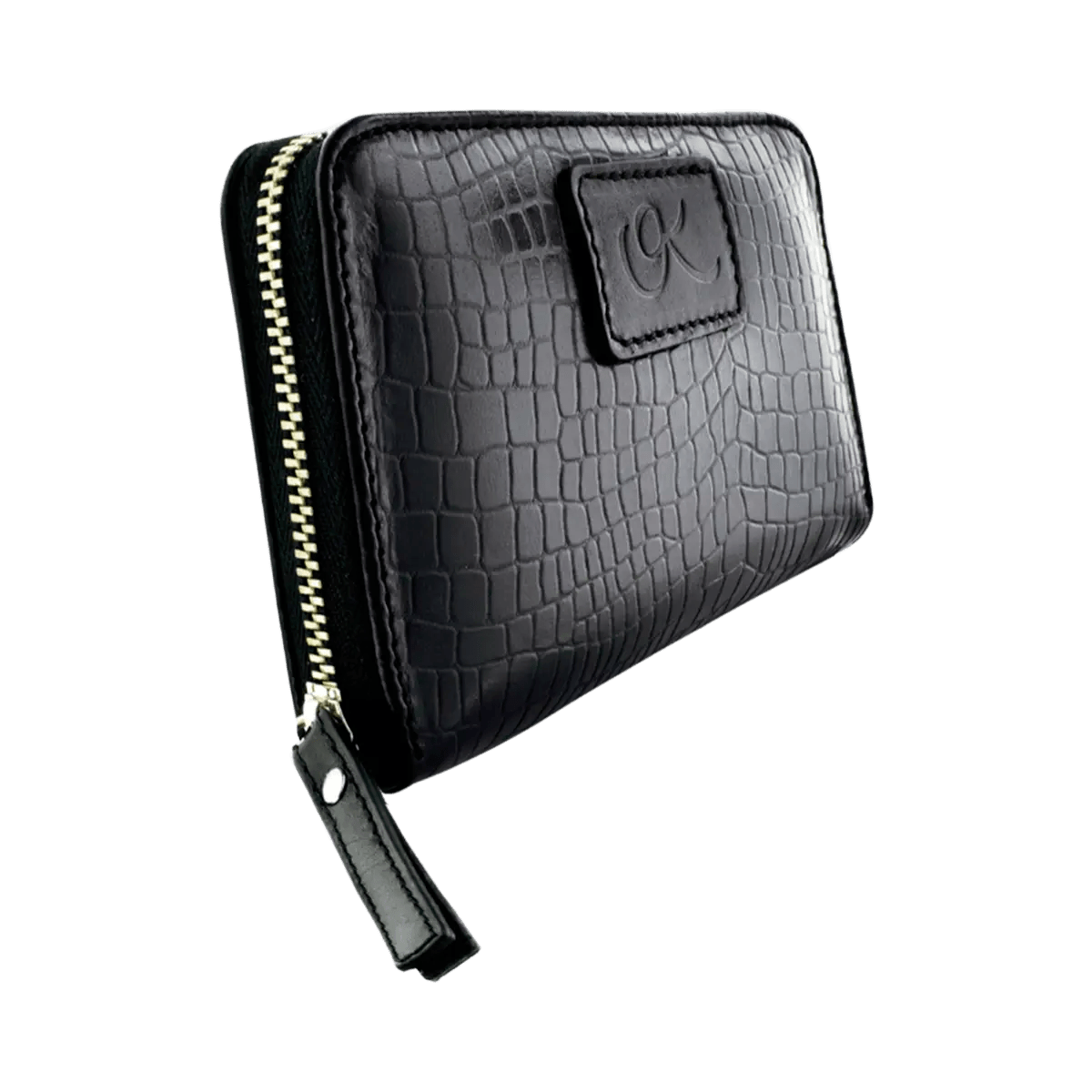 Small Print Leather Wallet