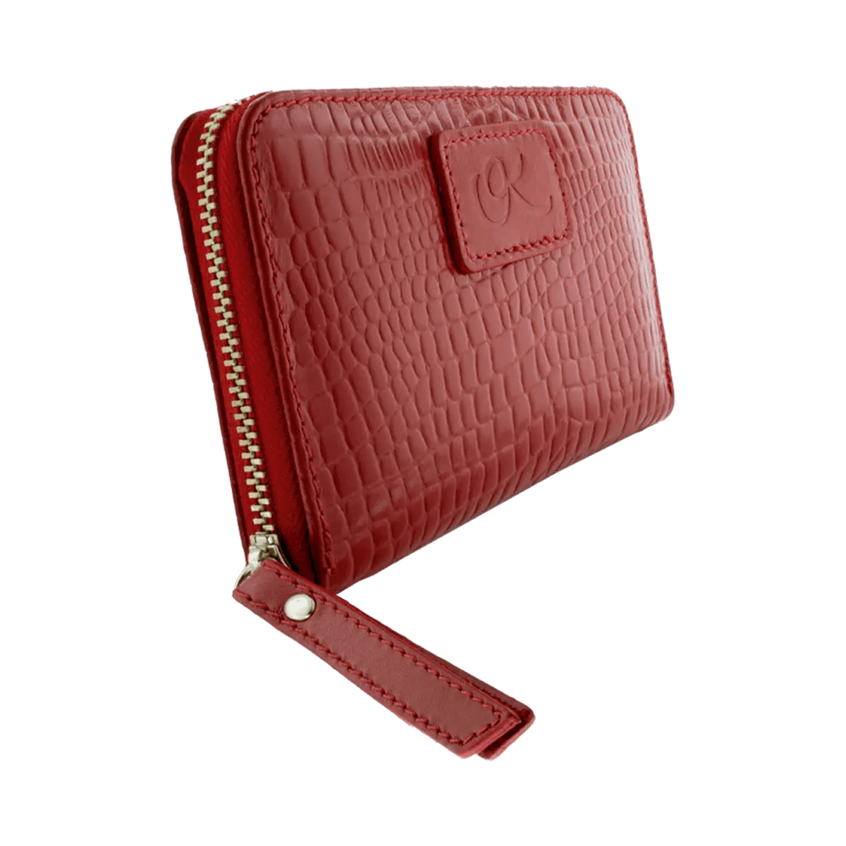 Small Print Leather Wallet