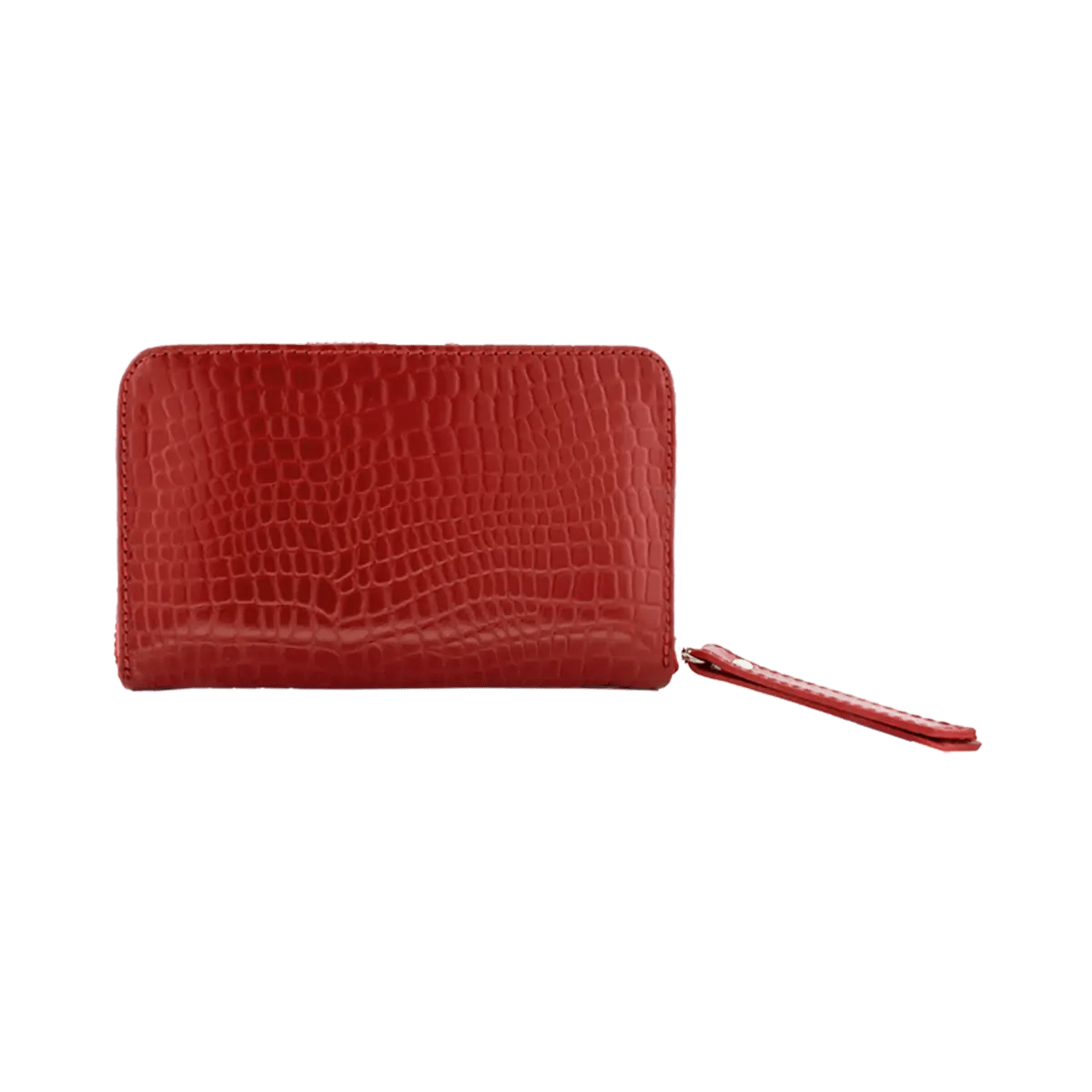 Small Print Leather Wallet