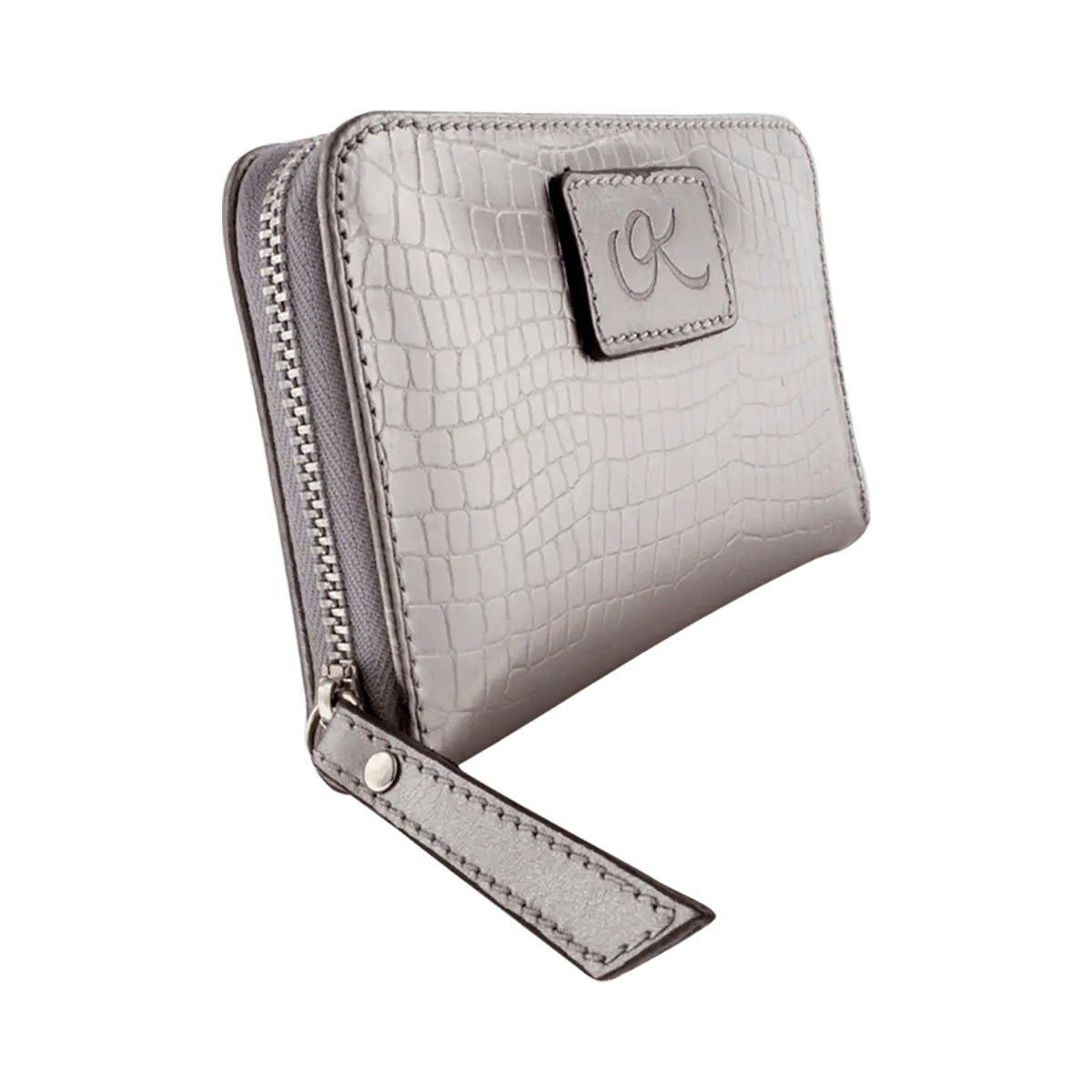 Small Print Leather Wallet