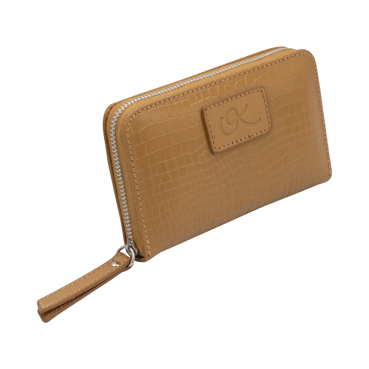 Small Print Leather Wallet