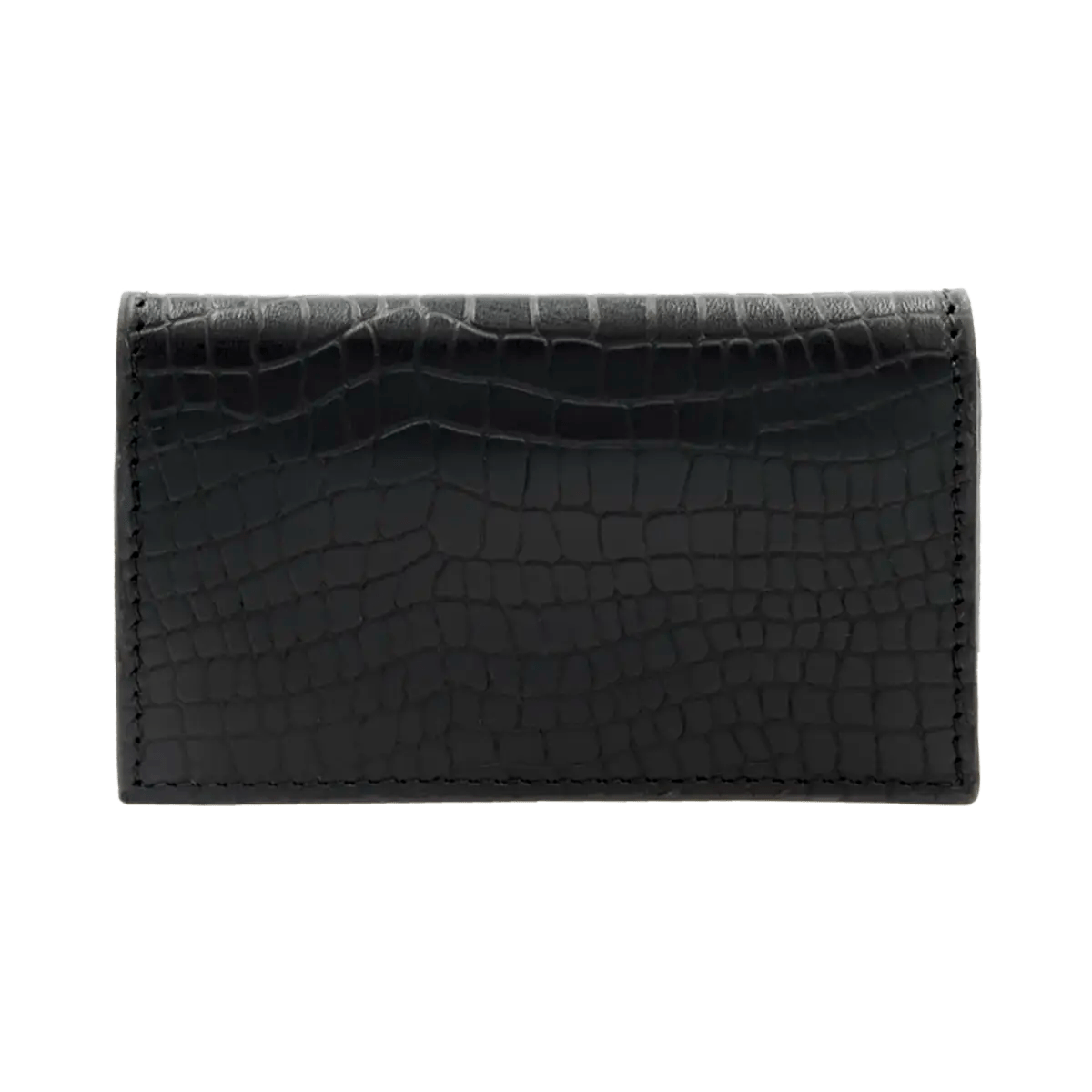 Small Leather Crocodile Print  Business Cardholder