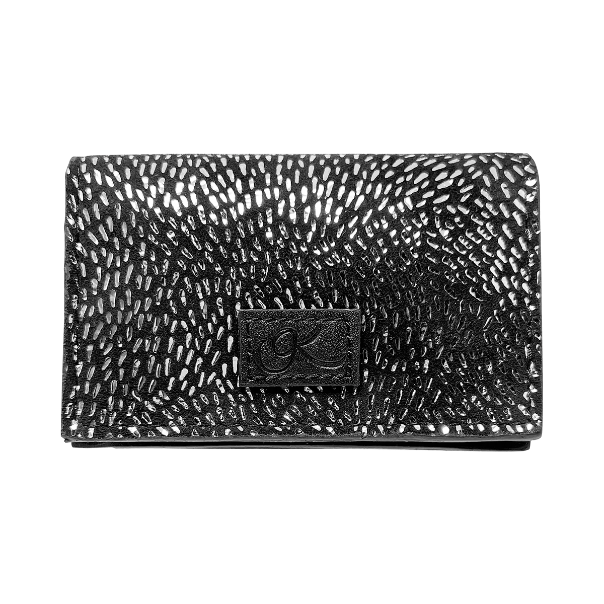 Small Leather Crocodile Print Business Cardholder