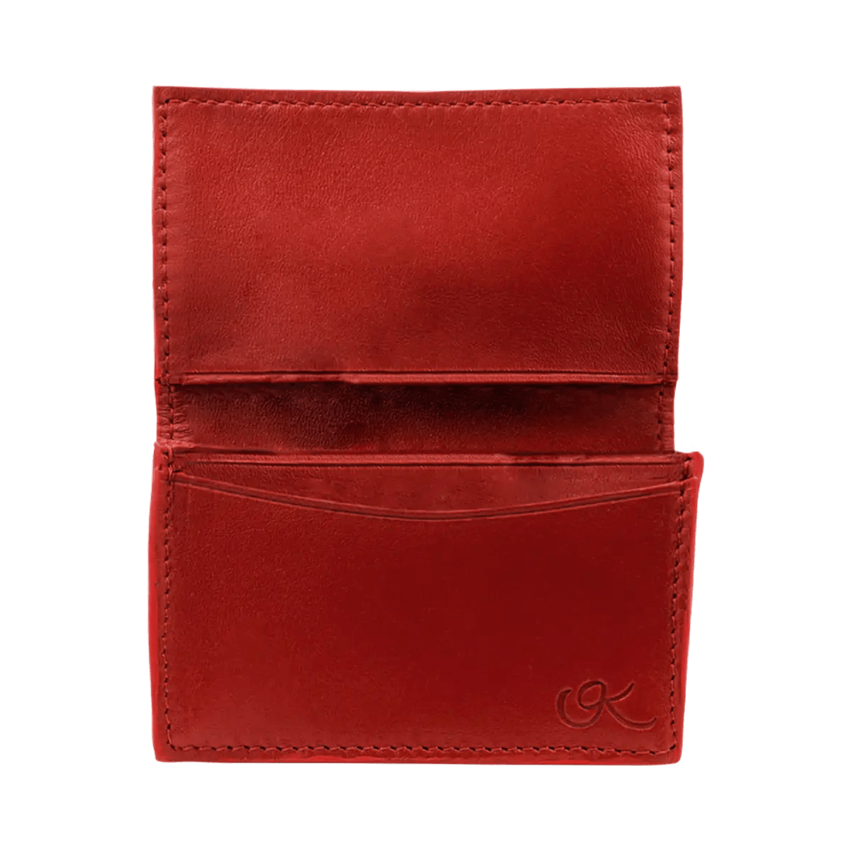 Small Leather Crocodile Print Business Cardholder