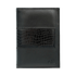 Leather Passport Holder With Detail Print