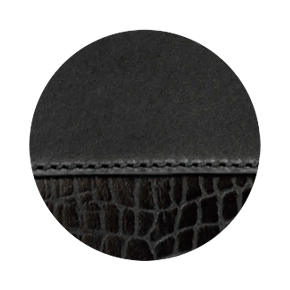 Leather Passport Holder With Detail Print