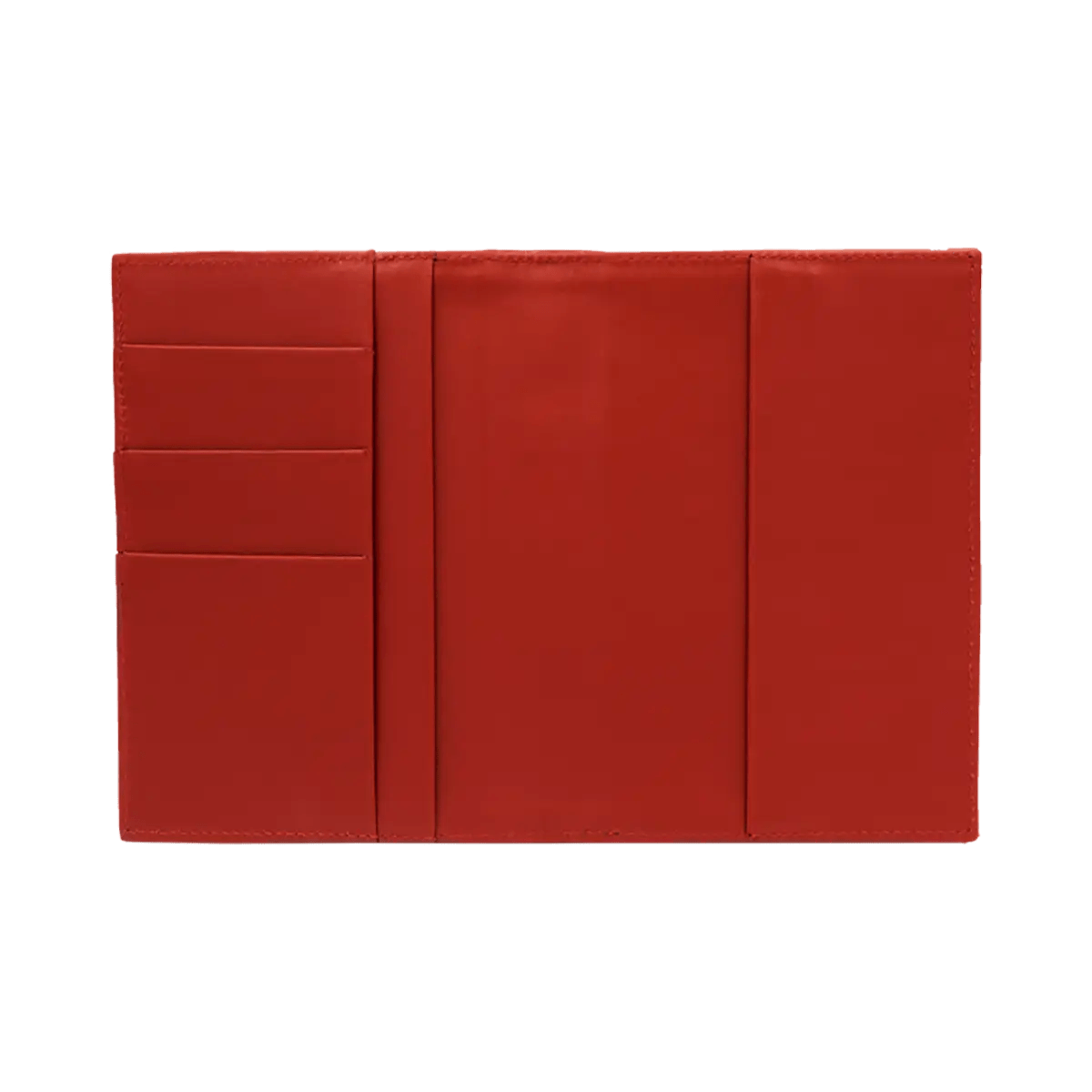 Leather Passport Holder With Detail Print