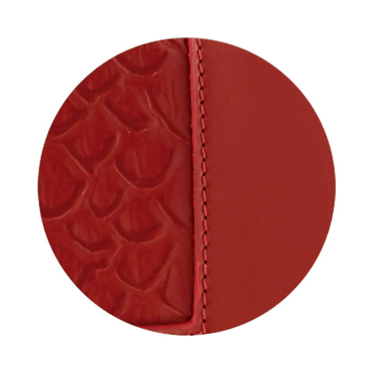Leather Passport Holder With Detail Print