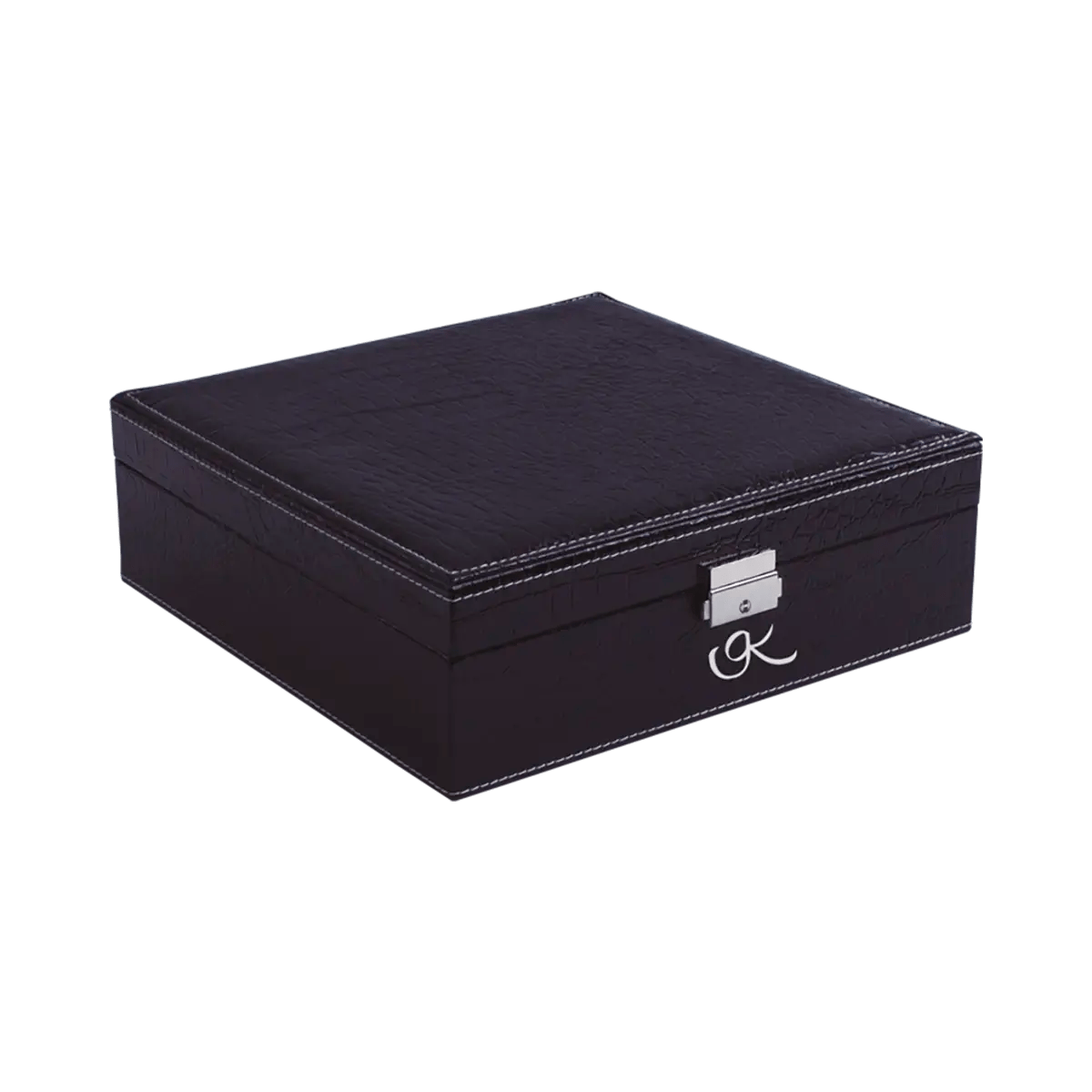 Large Leather Print Laptop Case With StrapLarge black vinyl snakeskin print with pink interior jewelry box for women. Shop in San Diego, CA.