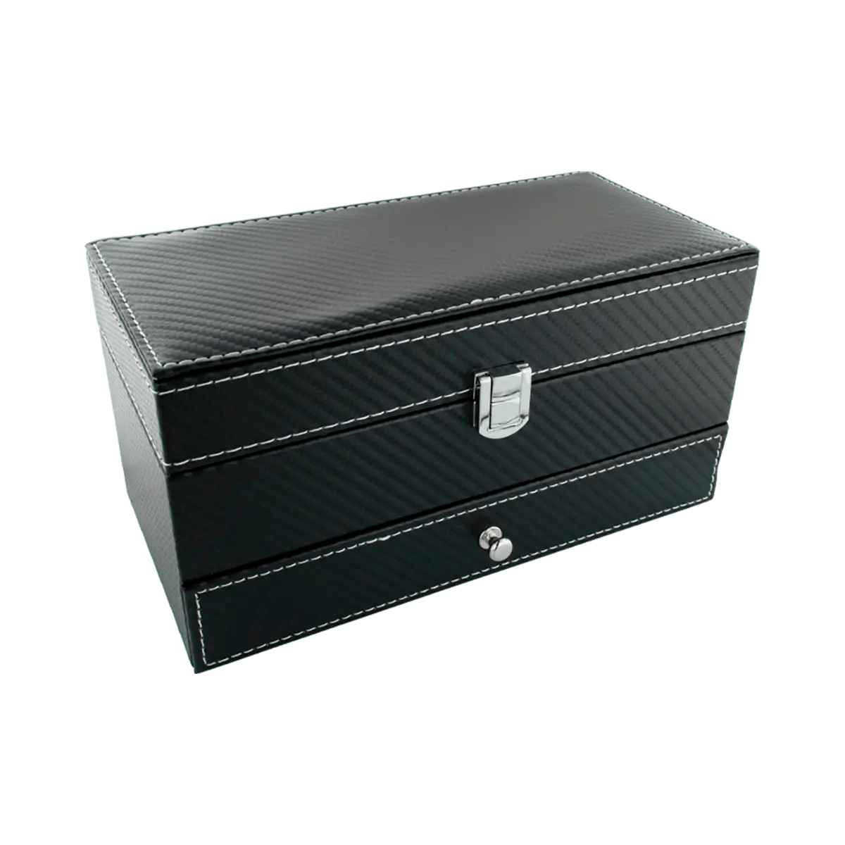 Large Vinyl Jewlery And Watch Box For Men And Women