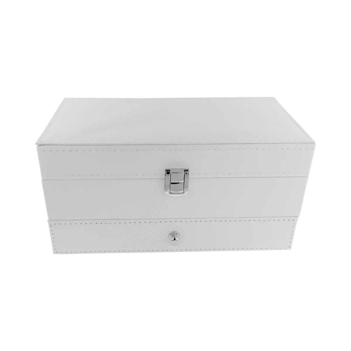 Large Vinyl Jewlery And Watch Box For Men And Women