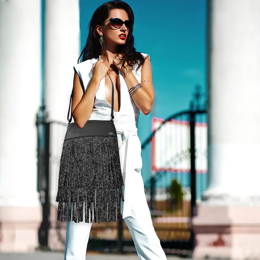 Leather Fringe Shoulder Bag