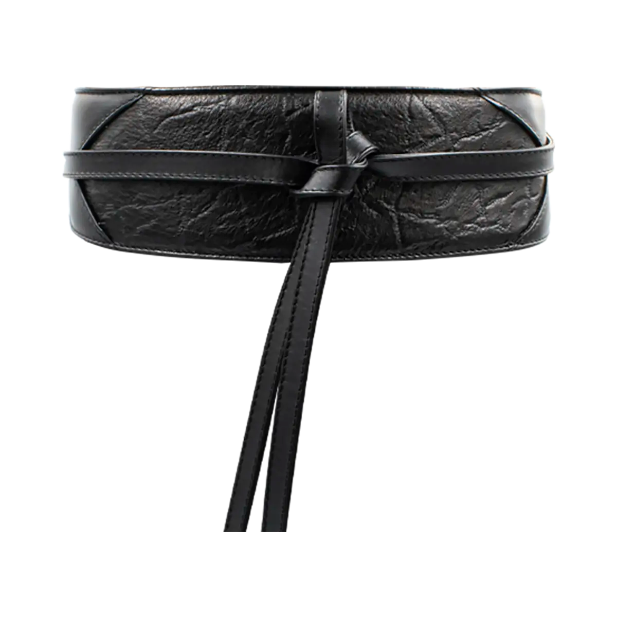 Large Leather Print Wrap-Around Belt For Women