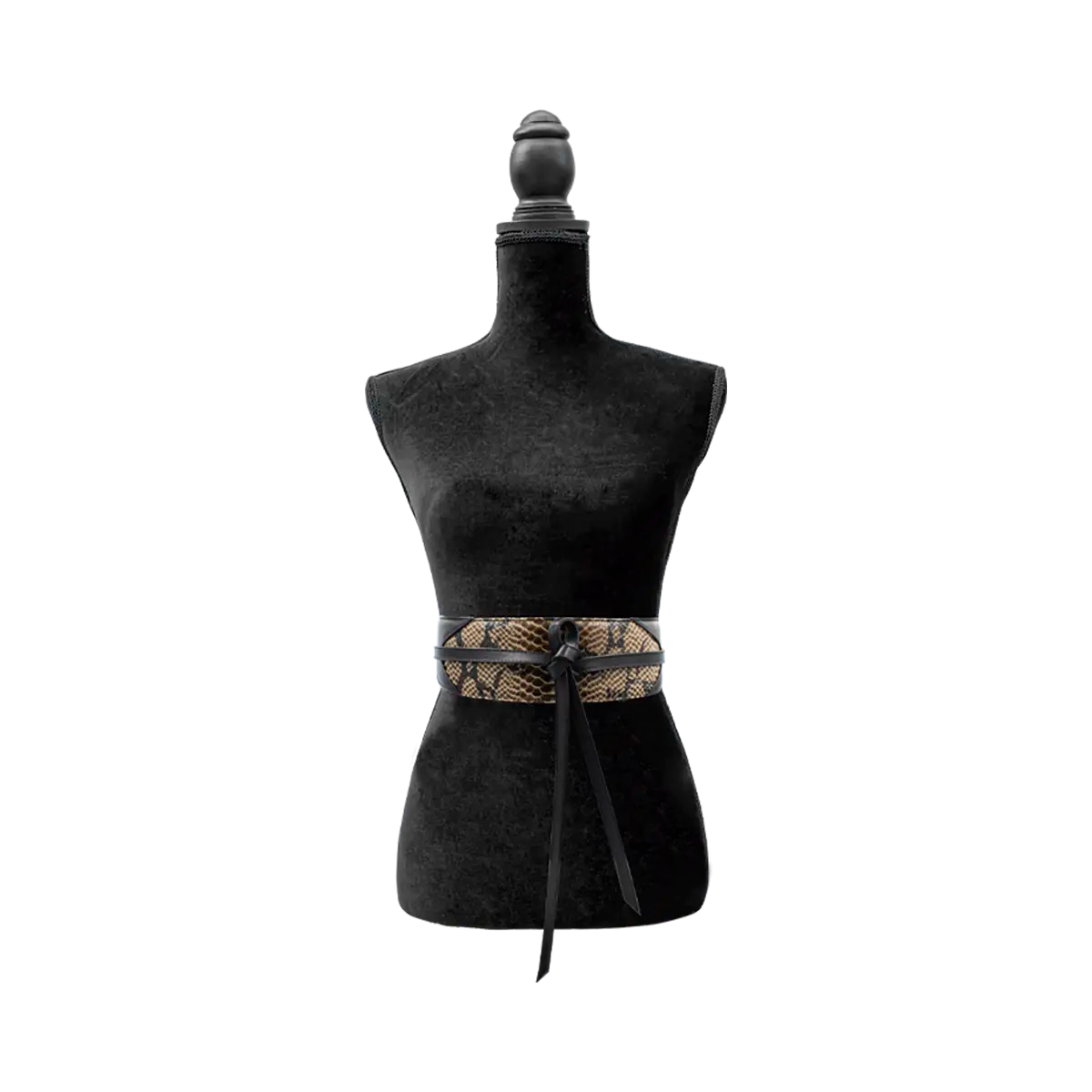 Large Leather Print Wrap-Around Belt For Women