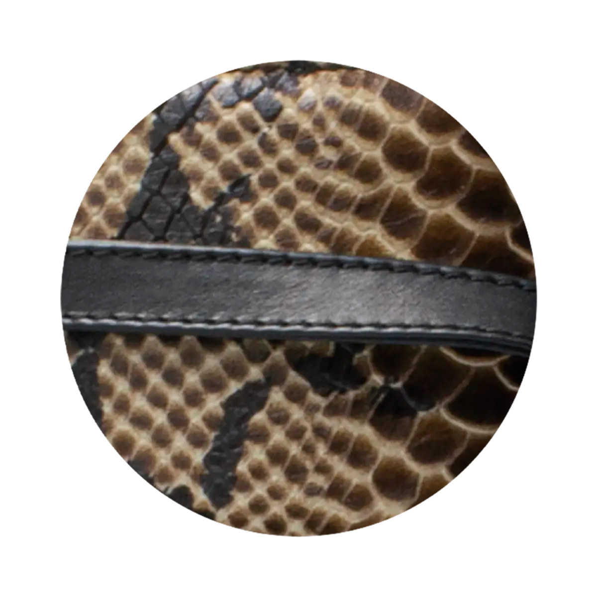 Large Leather Print Wrap-Around Belt For Women