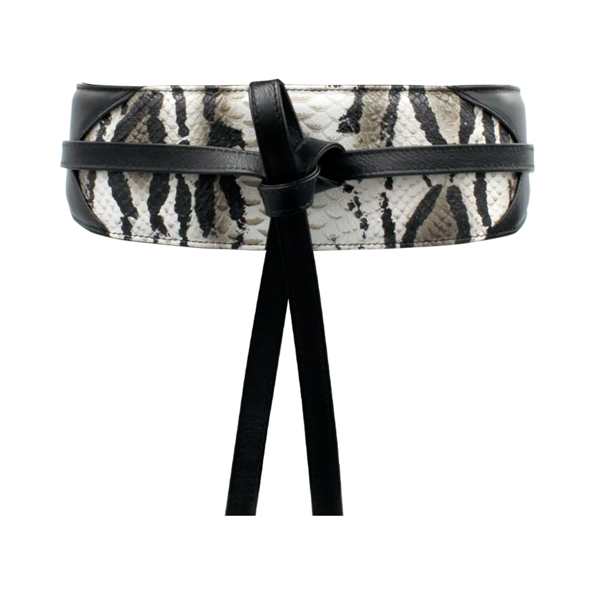 Large Leather Print Wrap-Around Belt For Women