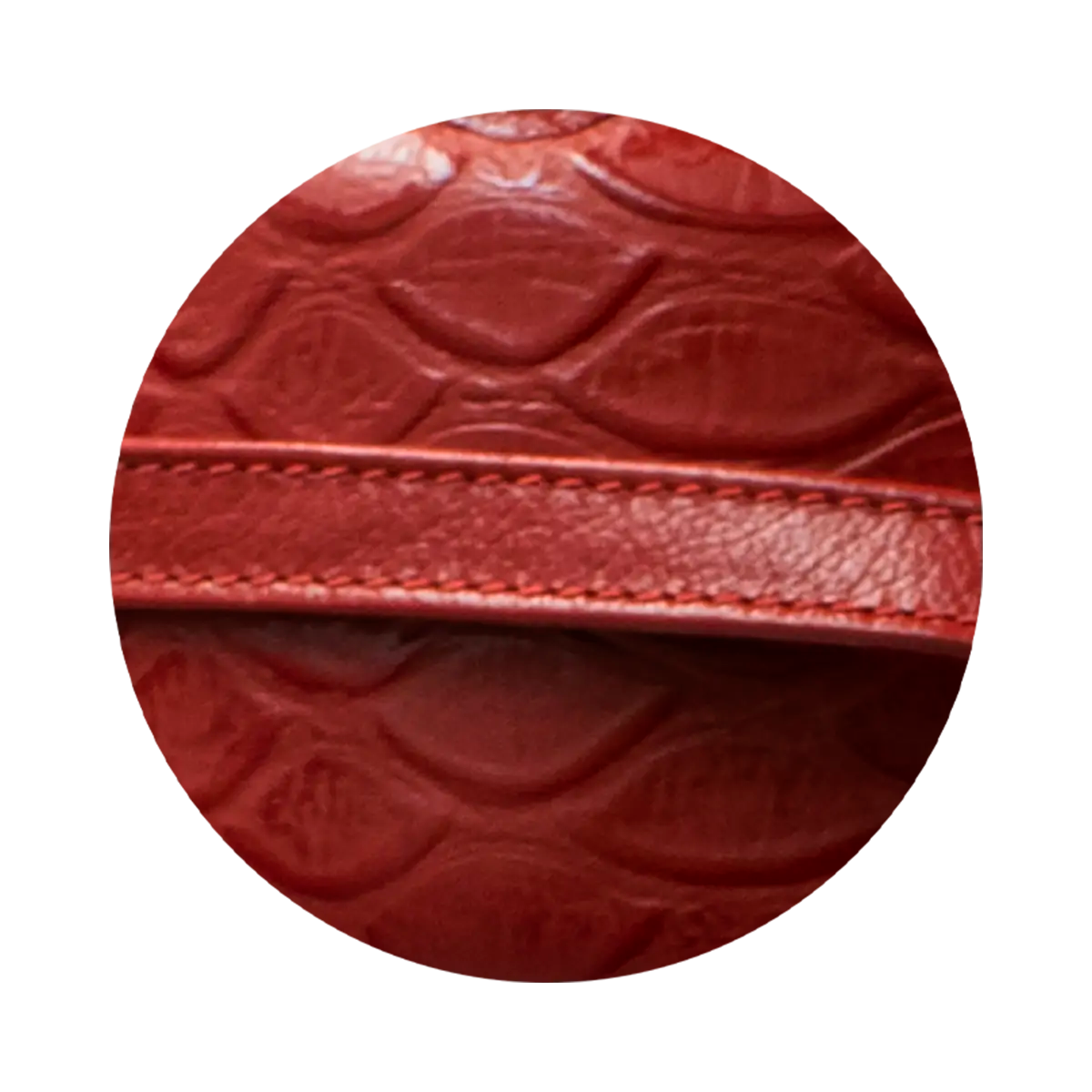 Large Leather Print Wrap-Around Belt For Women