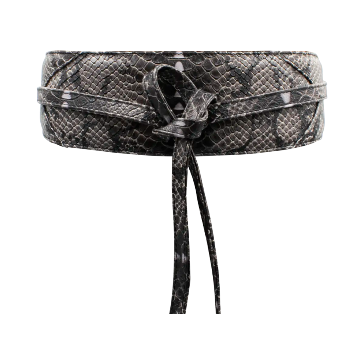 Large Leather Print Wrap-Around Belt For Women