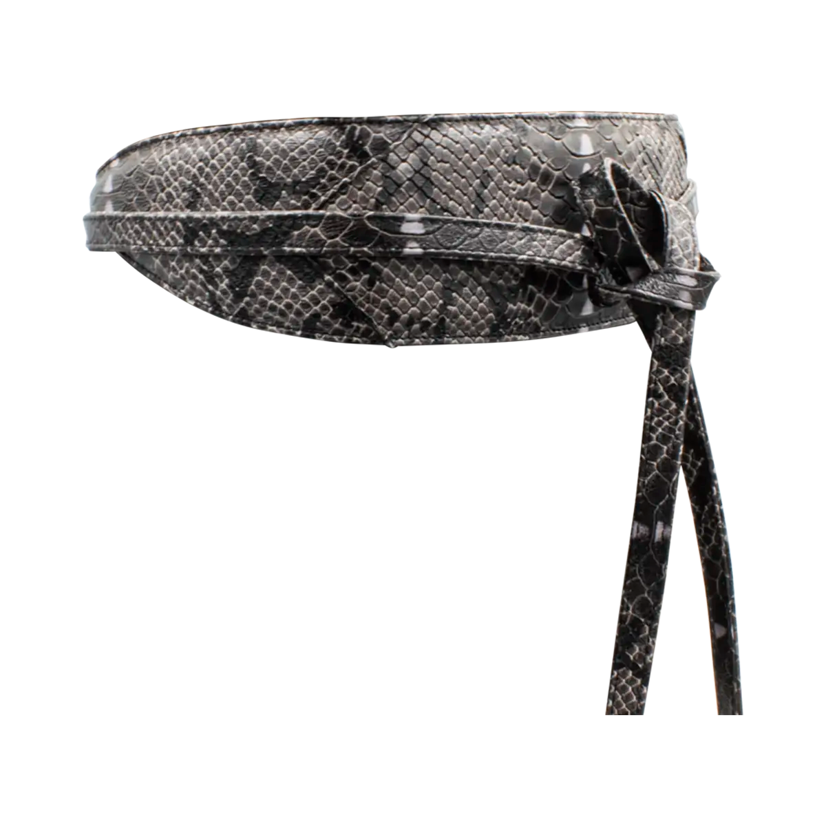 Large Leather Print Wrap-Around Belt For Women