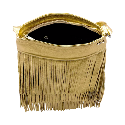 Leather Fringe Shoulder Bag