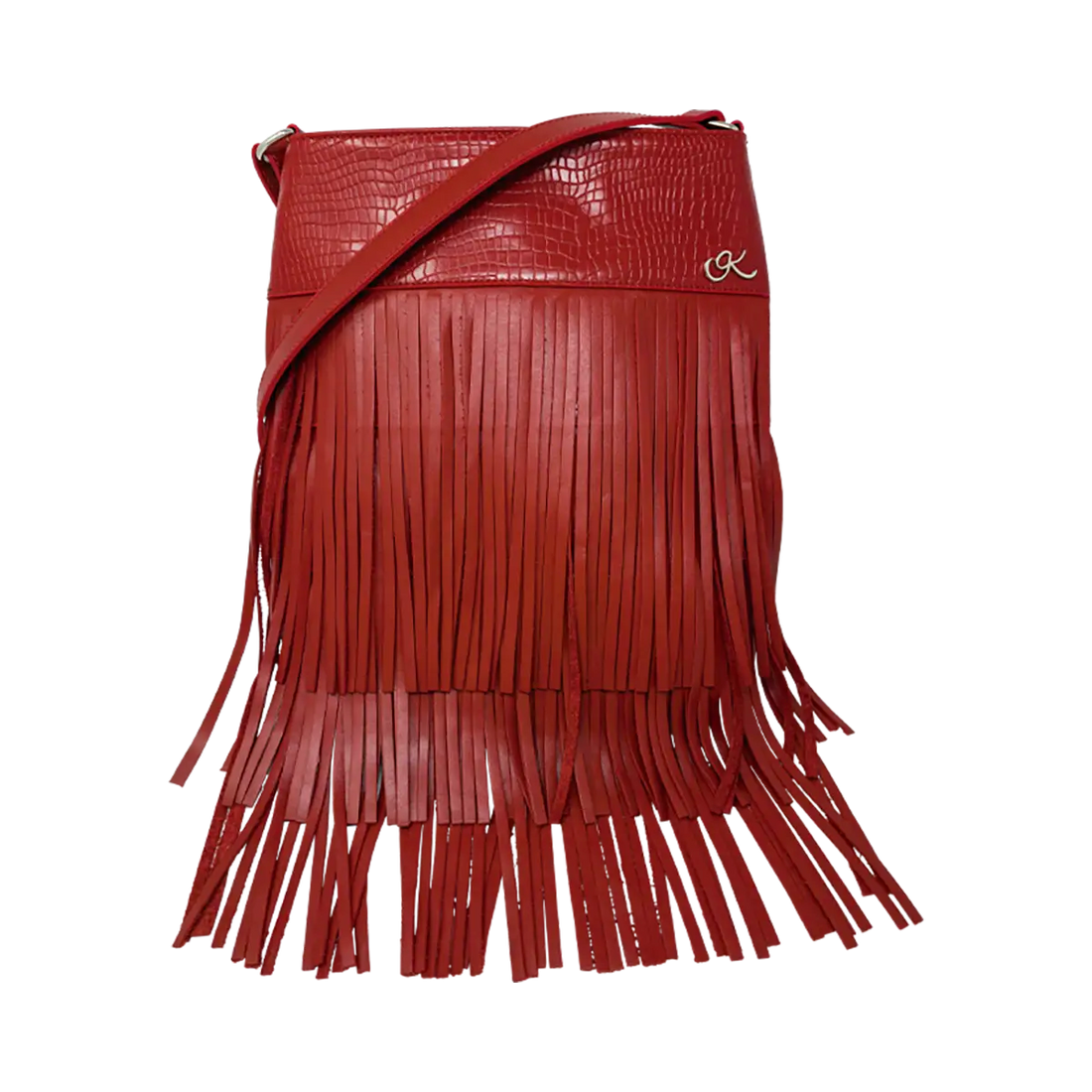 Leather Fringe Shoulder Bag