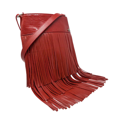 Leather Fringe Shoulder Bag