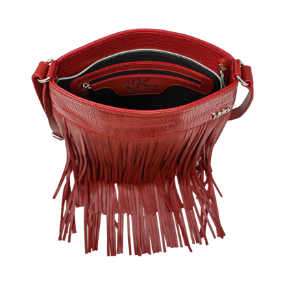 Leather Fringe Shoulder Bag