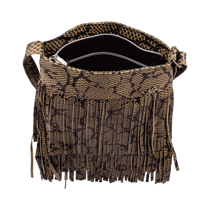 Leather Fringe Shoulder Bag