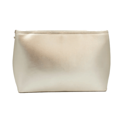 Small Leather Shoulder Bag With Metal Accent