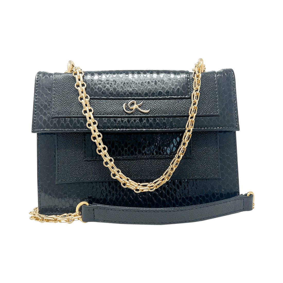 Leather Chain Strap Crossbody Bag for Women