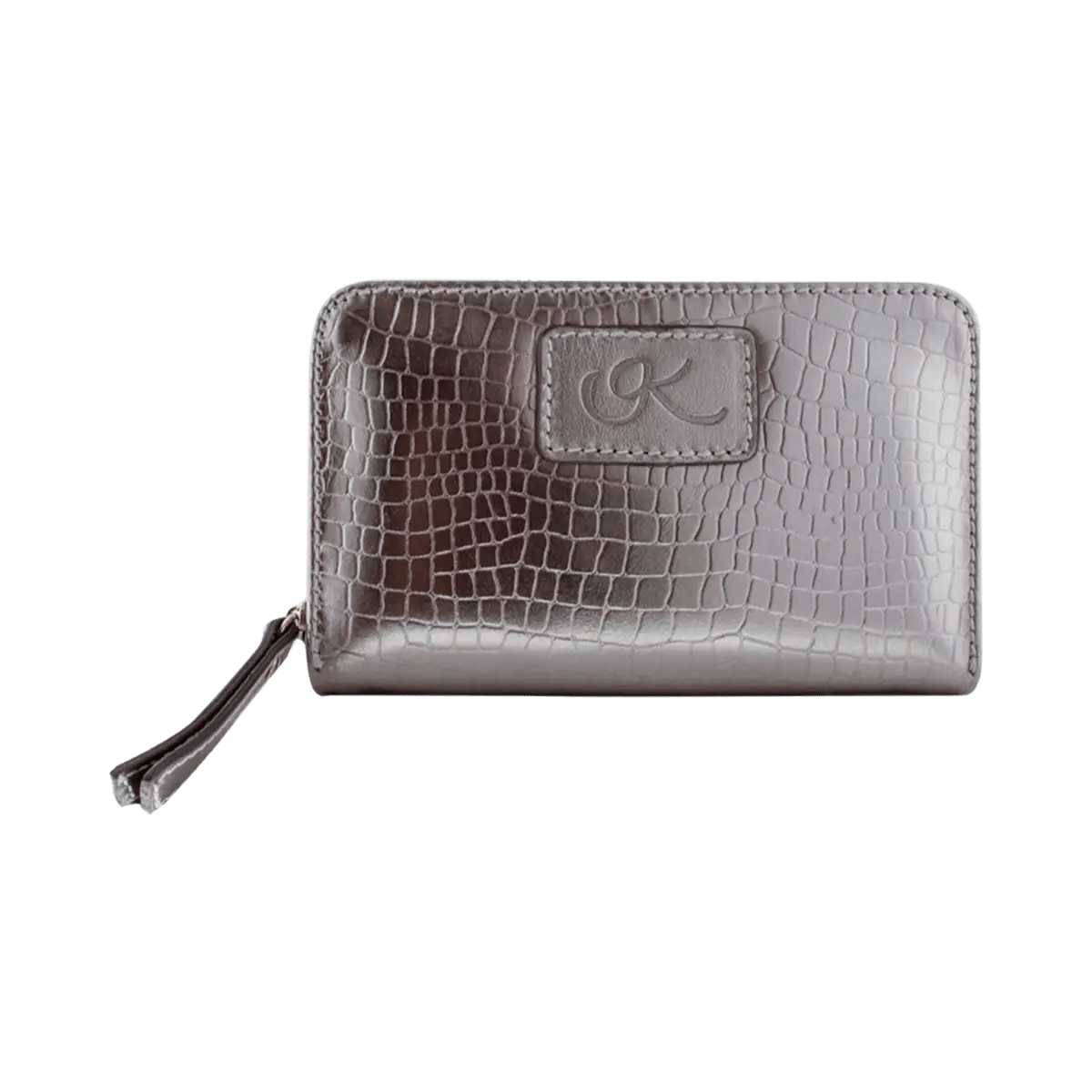 Small Print Leather Wallet