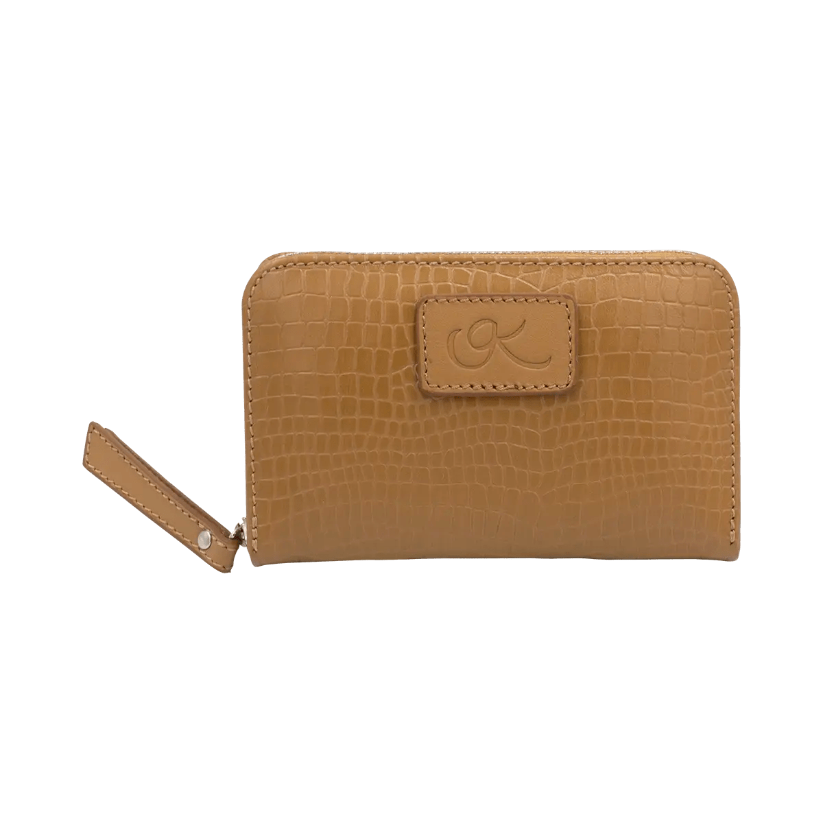 Small Print Leather Wallet