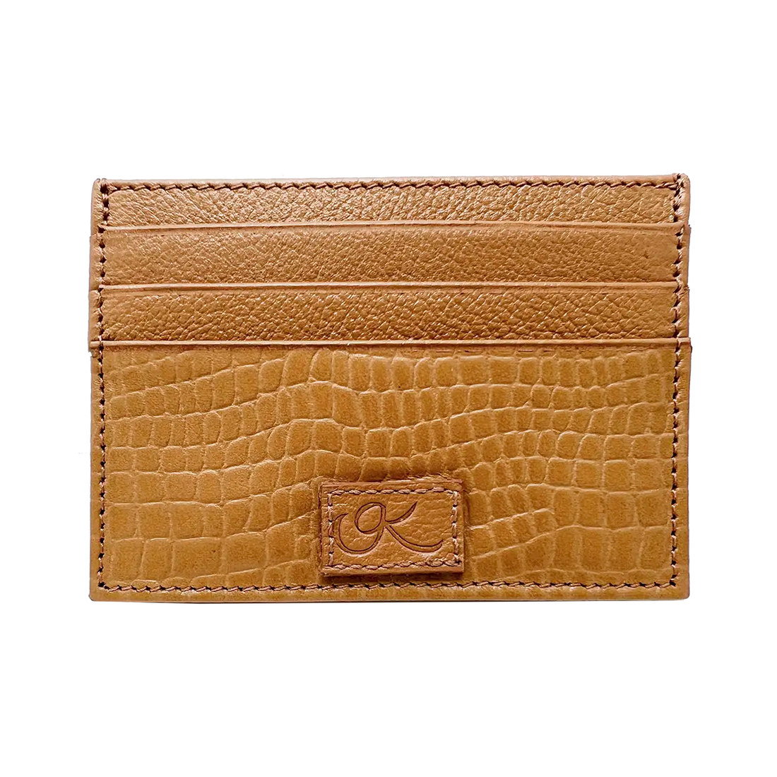 small tan leather print wallet. Accessory for men &amp; women. Shop in San Diego, CA.