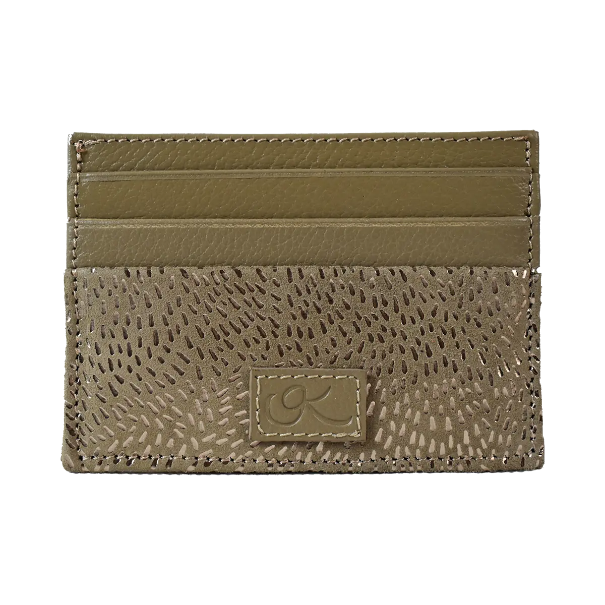 small tan stripe leather print wallet. Accessory for men &amp; women. Shop in San Diego, CA.