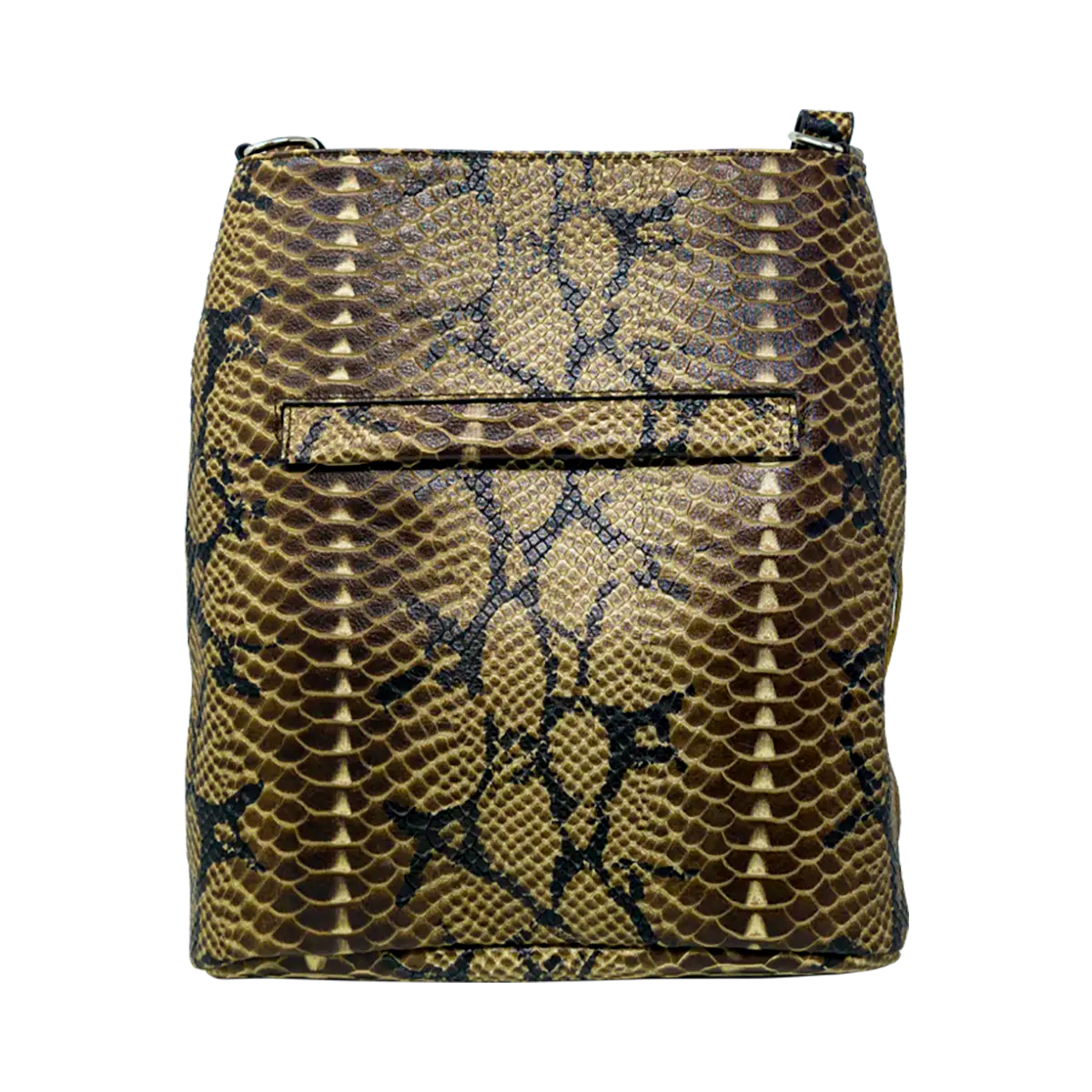 tan print leather shoulder bag with 3 layers of fringe. Fashion accessories, for women in San Diego, CA.