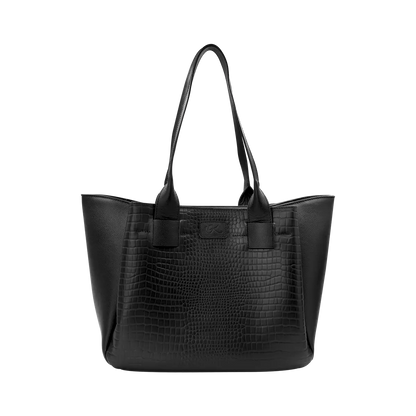 large black leather tote bag for women. Fashion Accessories, shop now in San Diego, CA.