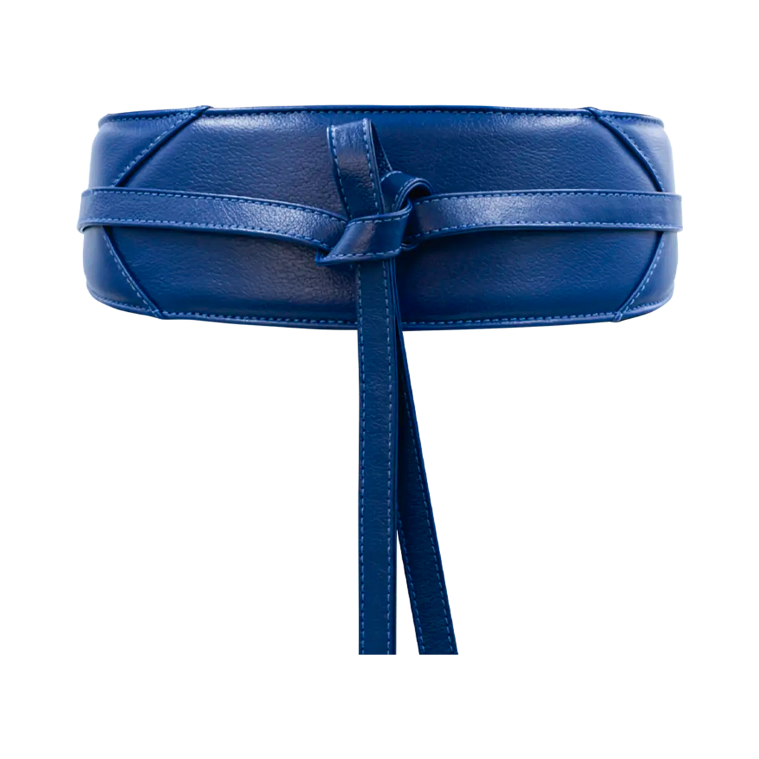 large blue wrap-around belt for women. Available in San Diego, CA.