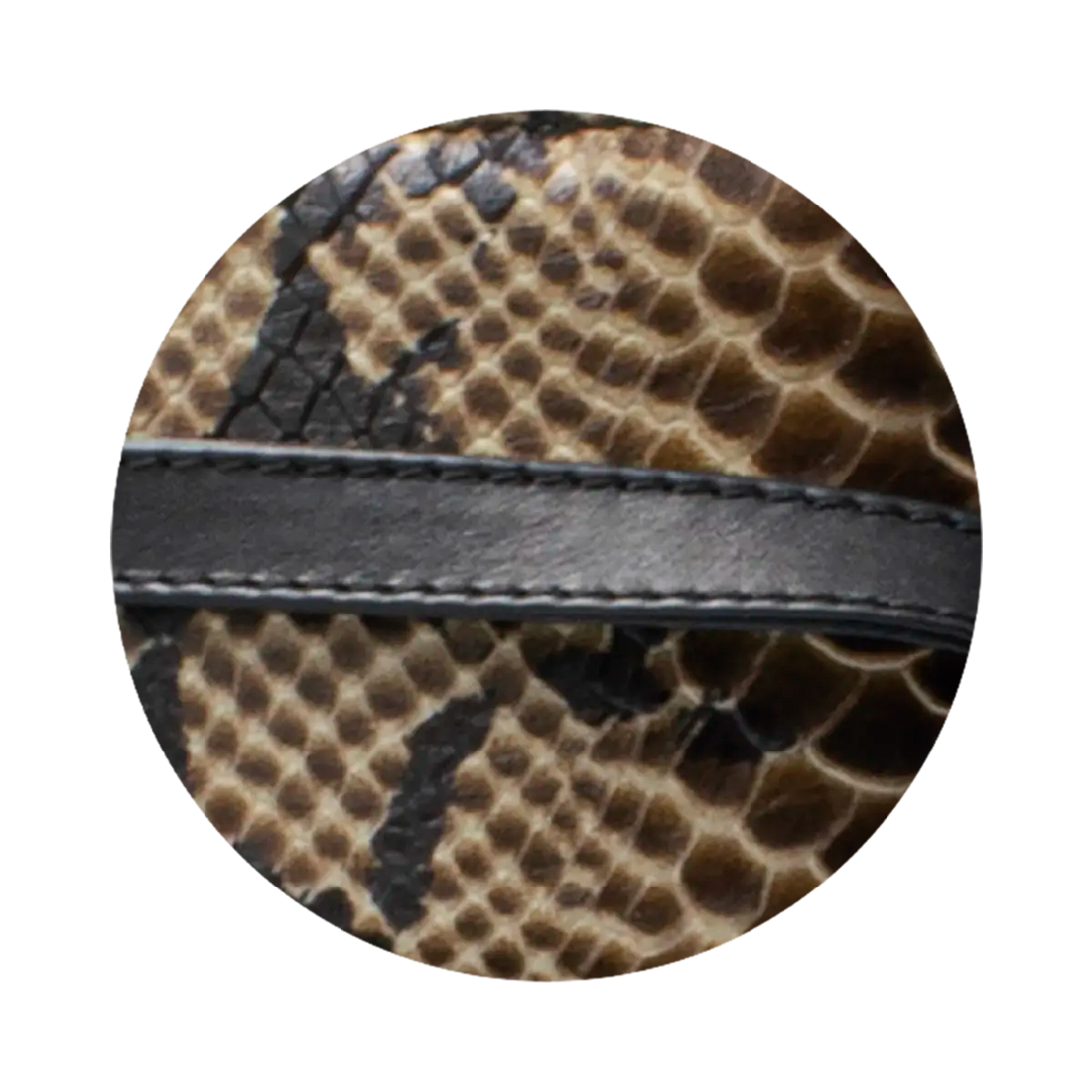 Large Leather Print Wrap-Around Belt For Women