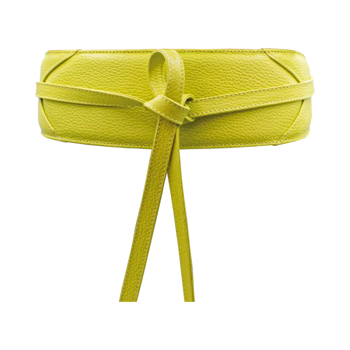 large yellow wrap-around belt for women. Available in San Diego, CA.