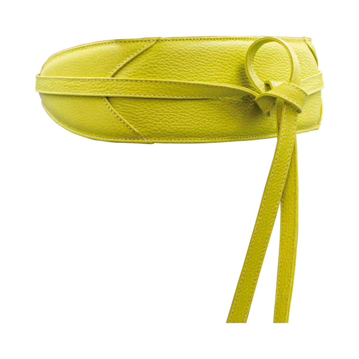 large yellow wrap-around belt for women. Available in San Diego, CA.